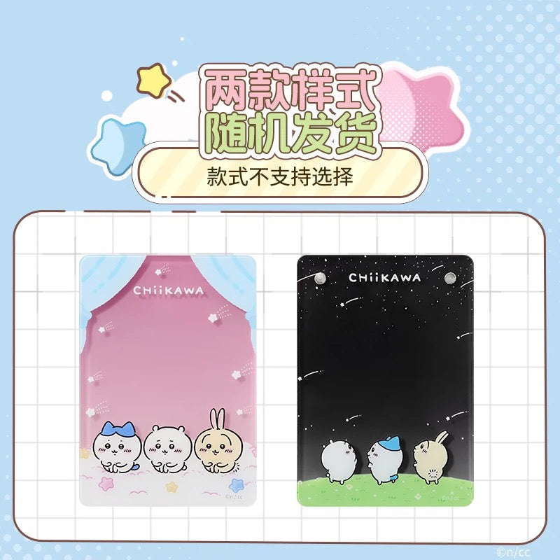 ChiiKawa X Miniso | ChiiKawa Hachiware Usagi Watching Shooting Star Acrylic Cardholder - Kawaii items Room Decoration Item