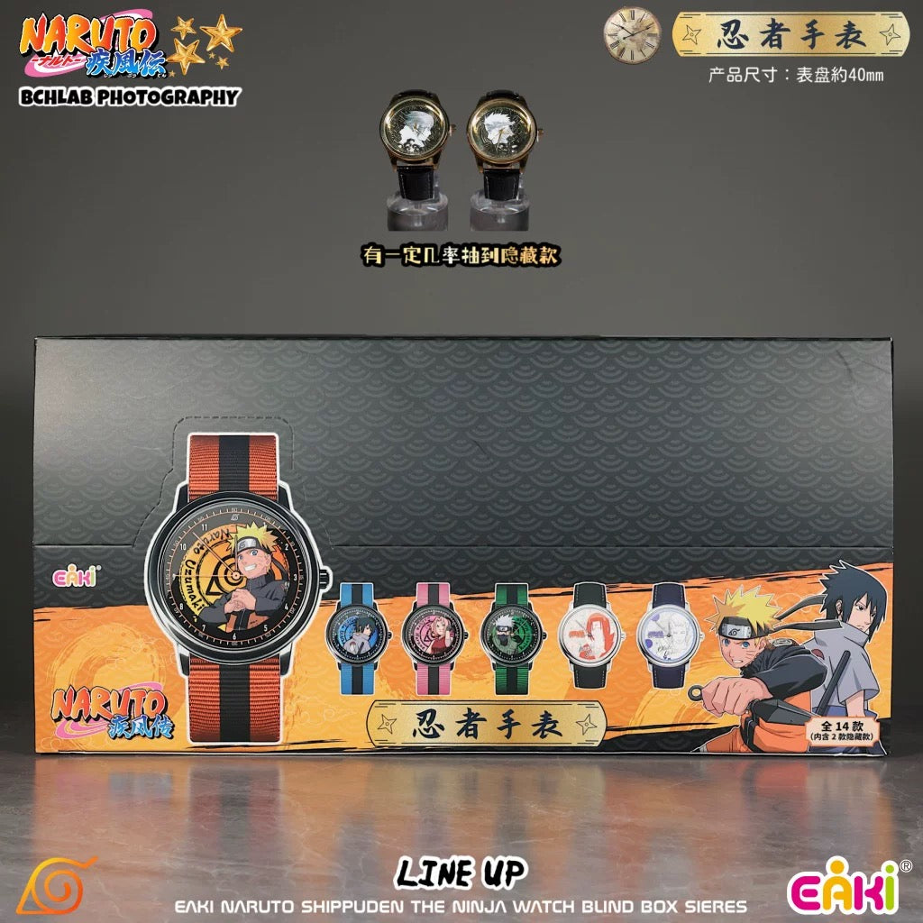 Eaki X Naruto Ninja Part 1 Watch Accessories Series | Naruto Shippuuden Naruto Sasuke Sakura Kakashi Minato Itachi Uchiha Madara Obito - Watch Collectable Toys Mystery Blind Box