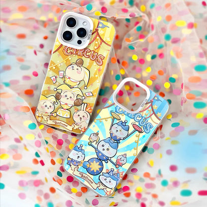Japanese Cartoon ChiiKawa Circus Laser Case | ChiiKawa Hachiware Usagi Momonga - iPhone Case 11 12 13 14 15 16 16e 17 17e Pro Promax