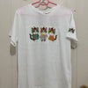 Korean Fashion Cute Animals Style T-Shirt Series | Embroidery 3 Little Cat - Kawaii Fashion Items