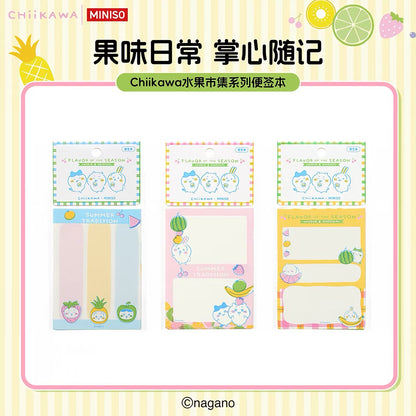 ChiiKawa X Miniso Fruit Market Series | ChiiKawa Hachiware Usagi Memo Pad - Kawaii Items Room Decoration