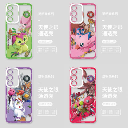 Japanese Cartoon Digimon Adventure Digital Monster Digivice Version | Palmon Piyomon Gomamon Tentomon - Phone Case Samsung Galaxy S26 S25 S24 S23 S22 S21 FE Ultra Edge