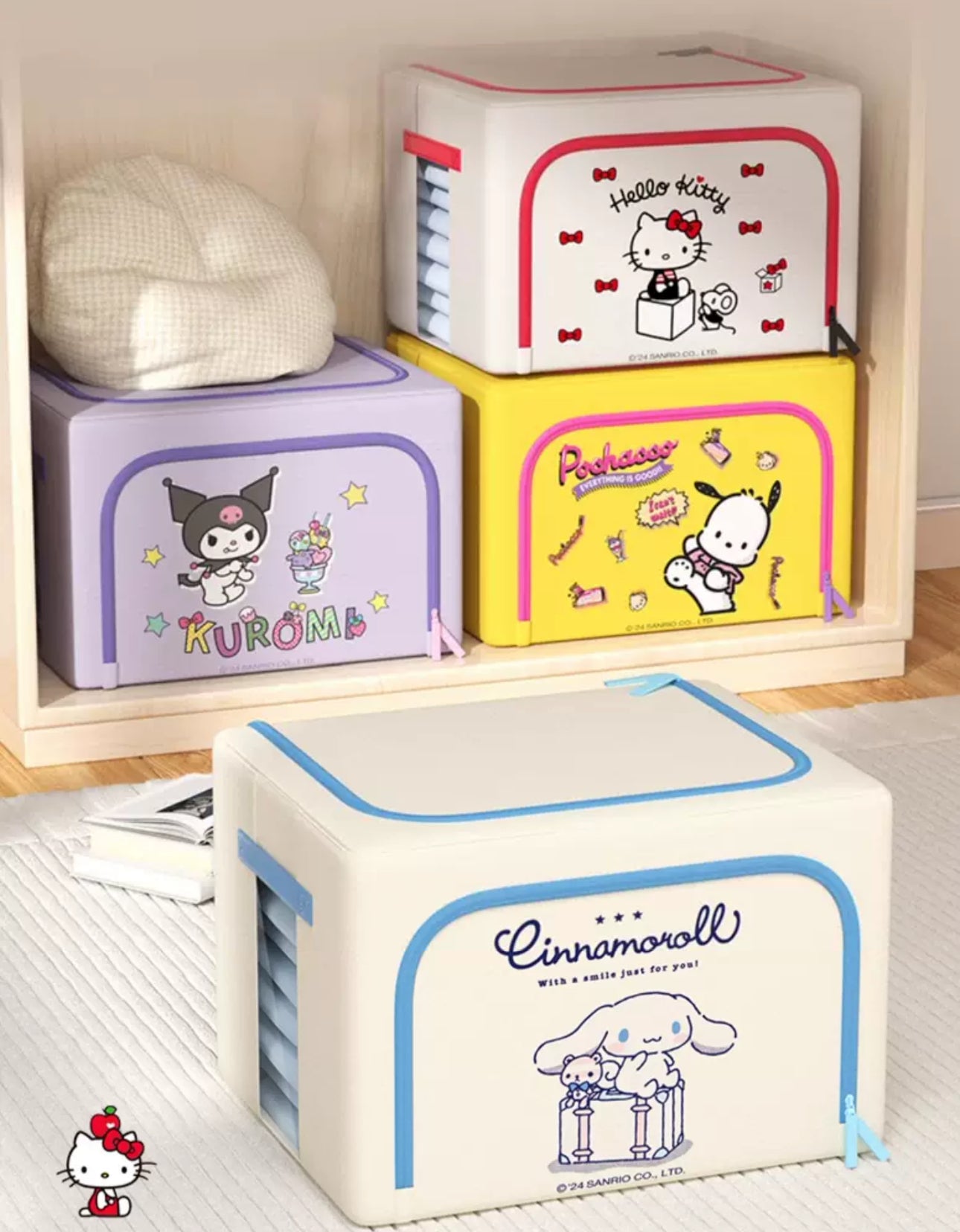 Sanrio Storage Box w/ Ear Musubi - Hello Kitty (Yellow) offers