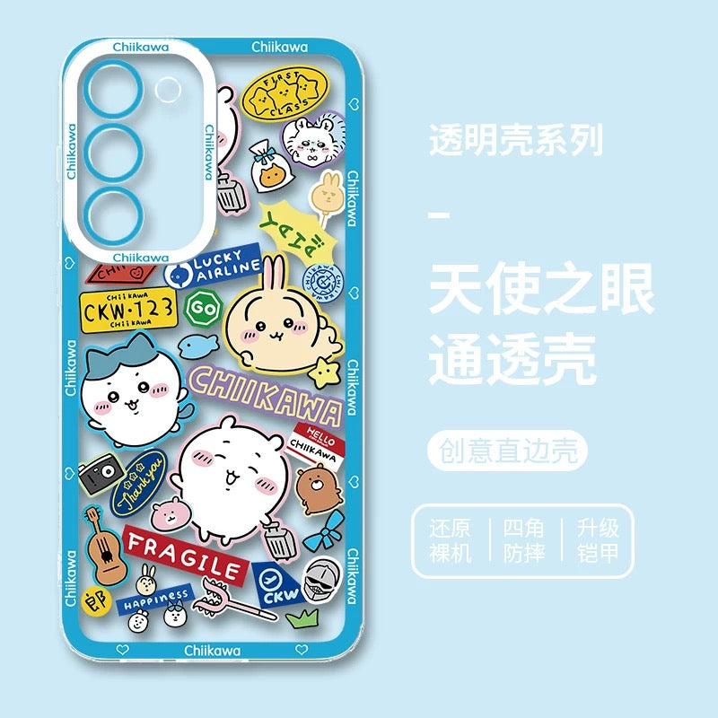 Japanese Cartoon ChiiKawa iPhone Case | Summer Time & Bee Sky Blue Ver 8 Styles - Phone Case Samsung Galaxy S26 S25 S24 S23 S22 S21 FE Ultra Edge