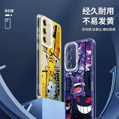 Japan Cartoon Pokemon Street Style | Pikachu Gengar Squirtle - Phone Case Samsung Galaxy S26 S25 S24 S23 S22 S21 FE Ultra