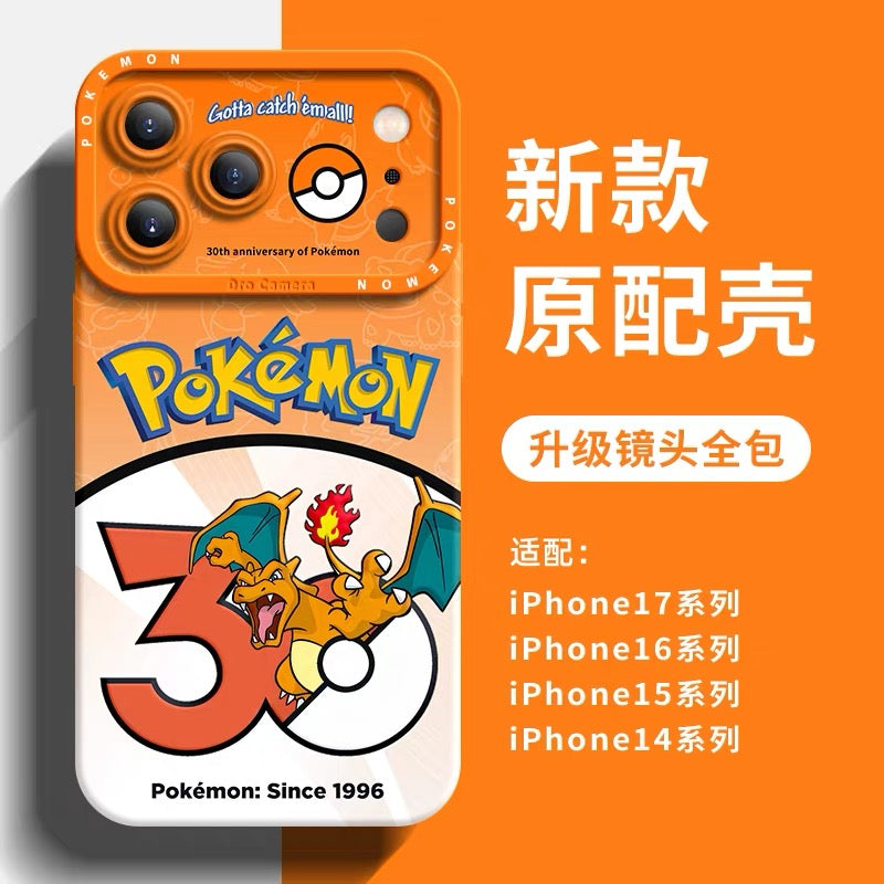 Japanese Cartoon Pokemon Silicone Case Pokemon 30 Anniversary Version Part3 | Venusaur Charmander Blastoise Raichu Poliwrath Primeape Arcanine Nidoking 8 Styles - Phone Case Samsung Galaxy S26 S25 S24 S23 FE Ultra Edge