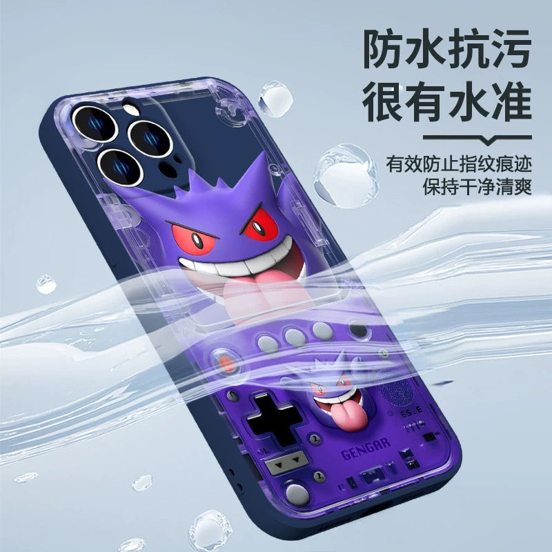 Japan Cartoon Pokemon Fun 3D Print Game Console Version Colour Silicone Case | Pikachu Bulbasaur Squirtle Charmander Psyduck Jigglypuff Eevee Gengar -  iPhone Case PLUS SE2 XS XR X 11 12 13 14 15 16 16e 17 17e Pro Promax 12mini 13mini