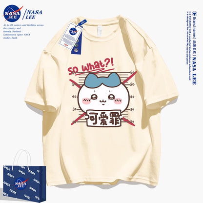 Japanese Cartoon ChiiKawa Casual Style T-Shirt Series | Hachiware Cute Crime - Kawaii Fashion Items