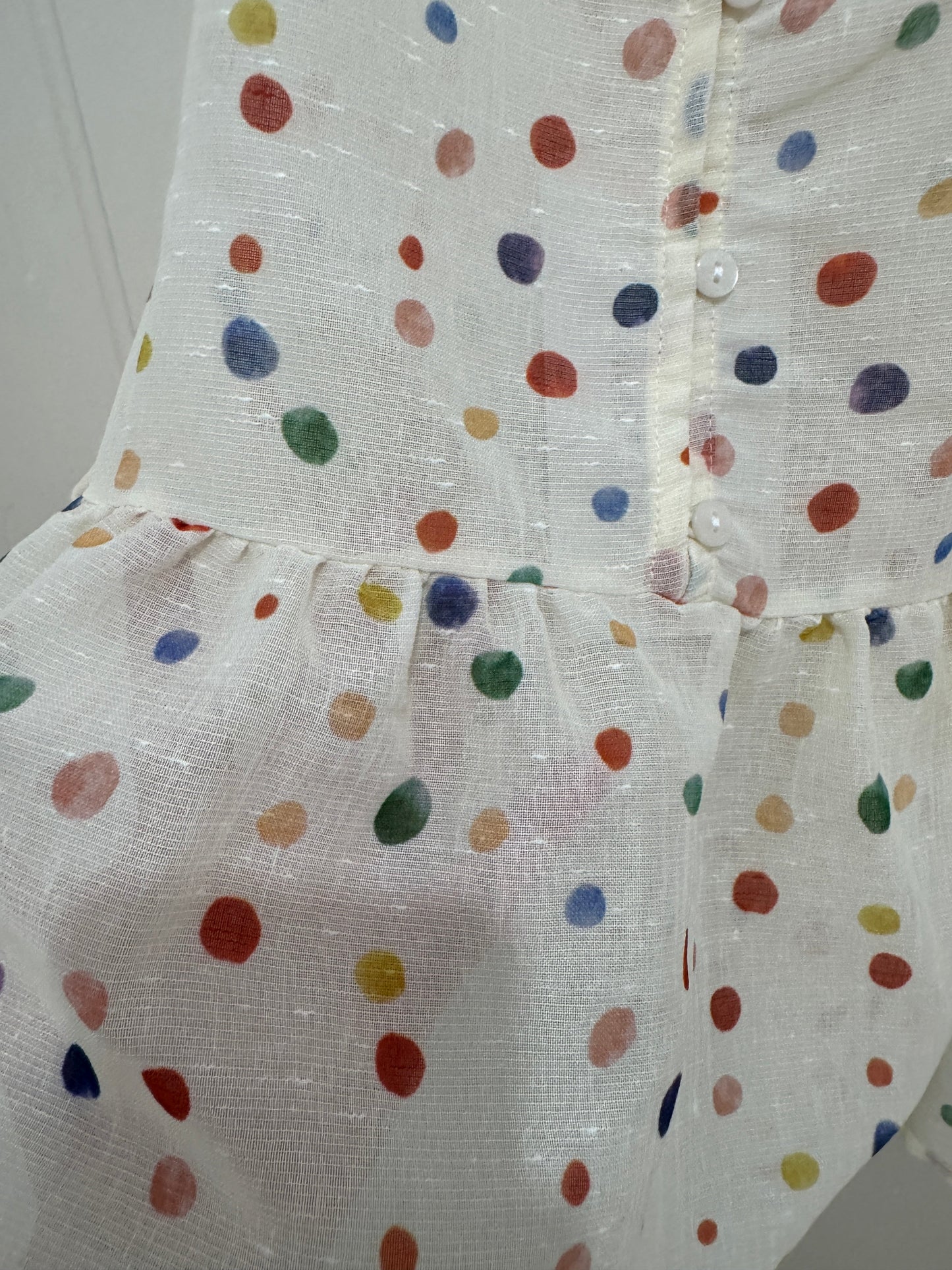 Japanese Fashion Cute Style Mori Series | Colourful Dots Tank Top - Kawaii Fashion Items