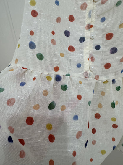 Japanese Fashion Cute Style Mori Series | Colourful Dots Tank Top - Kawaii Fashion Items