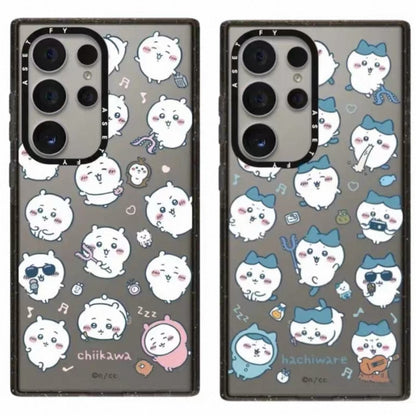 Japanese Cartoon ChiiKawa Acrylic Phone Case | ChiiKawa Hachiware Usagi Medley Fun Pose Full Sceen - Phone Case Samsung Galaxy S25 S24 S23 Ultra