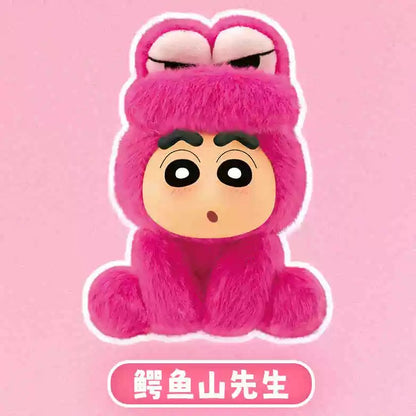 Japanese Cartoon Crayon Shin-chan Cosplay Sitting Series 1 Keychain | Sheep ChocoBi Kappa Rabbit Shiro Monkey Action Kamen - Figure Collectable Toys Mystery Blind Box - KawaiiGiftLand