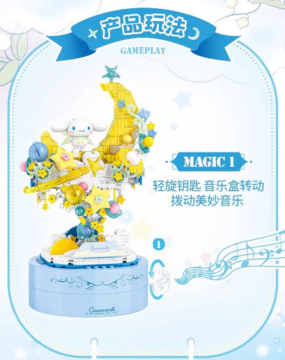 Sanrio Fairytale Music Box | Kuromi Cinnamoroll - Limited Edition Building Blocks Toy Collections
