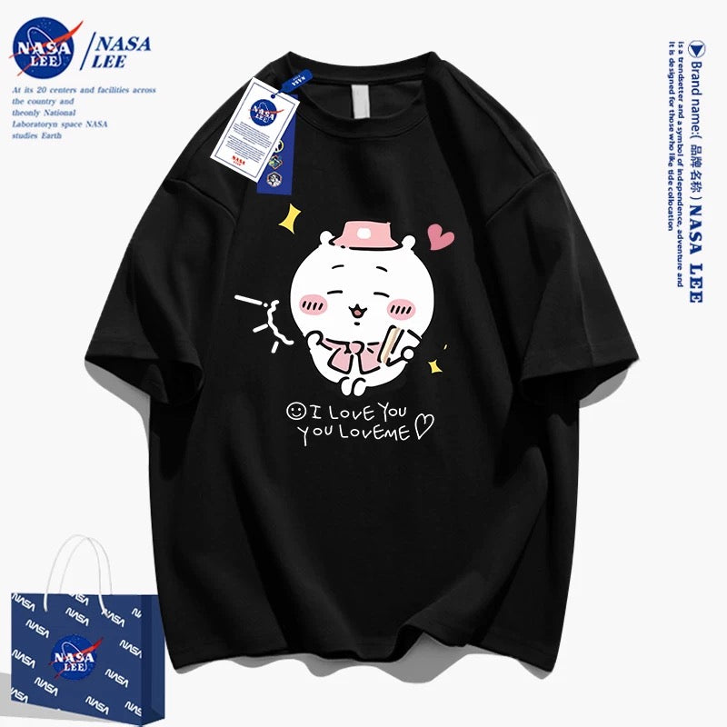 Japanese Cartoon ChiiKawa Casual Style T-Shirt Series | Chiikawa Happy Picnic - Kawaii Fashion Items