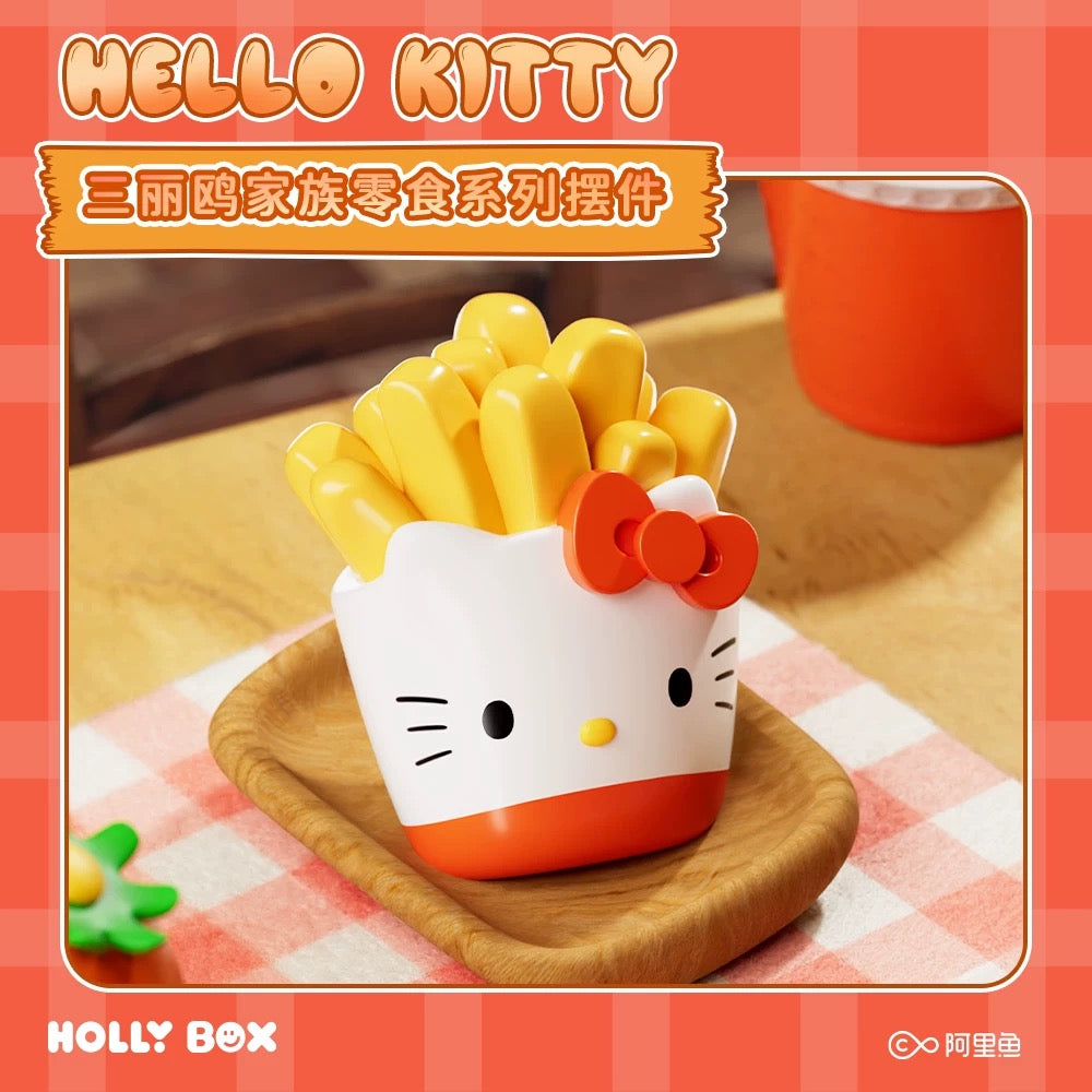 Sanrio Characters Fast Food Beans Mini Series | Hello K<itty My Melody Kuromi Cinnamoroll Pompompurin Pochacco - Kawaii Collectable Toys Toy Collection