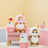 Miniso X もふさんど アイスクリームシリーズ | アイスクリームコーンとカップの着ぐるみを着たもふさんど猫 可愛いぬいぐるみ - カワイイアイテム、部屋飾りドール