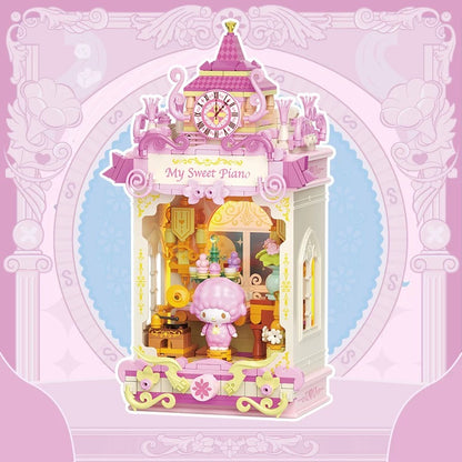 Top Toy x Sanrio Opera Theme | My Sweet Piano Midnight Coffee Cafe - Building Blocks Toy Collections