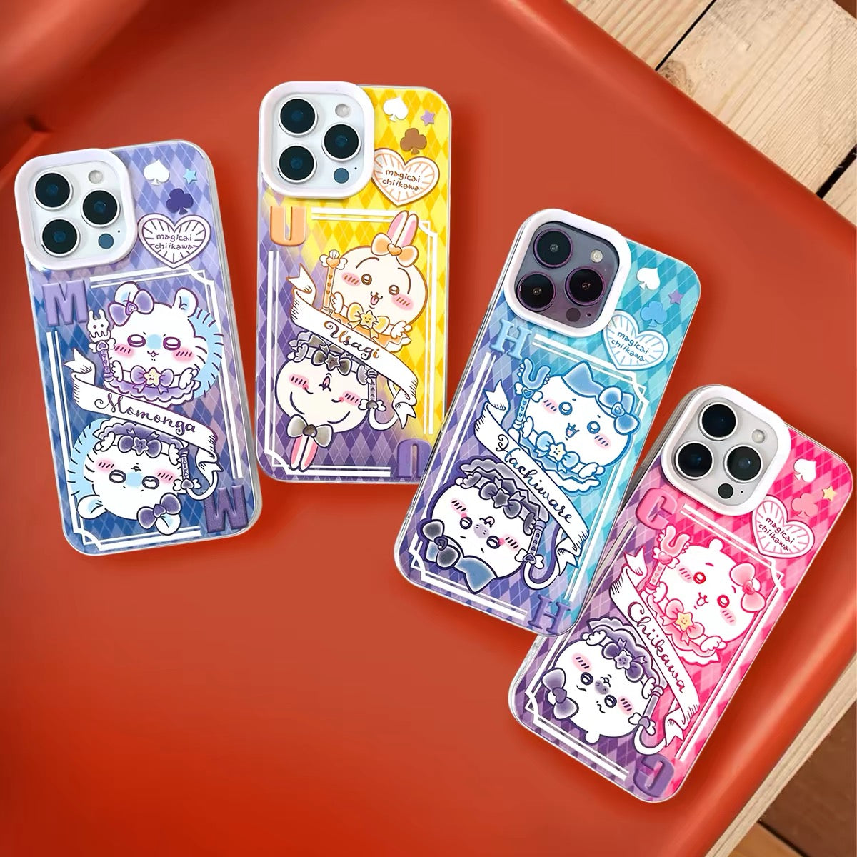 Japanese Cartoon ChiiKawa Dark & Magical Girl Laser Case | ChiiKawa Hachiware Usagi Momonga - Phone Case Samsung Galaxy S26 S25 S24 S23 S22 S21 FE Ultra Edge