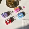 Japanese Cartoon Vintage Sporty Style Hello Kitty My Melody Kuromi Cinnamoroll Red Pink Purple Blue with Keychain - AirPods AirPodsPro AirPods3 AirPods4 Case
