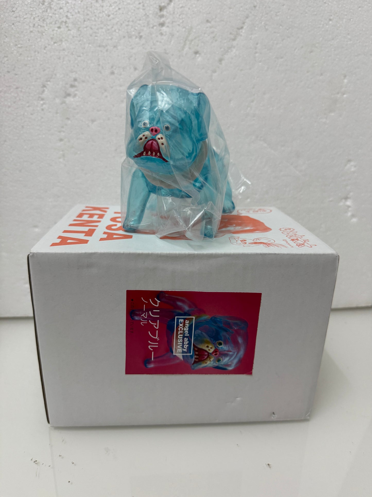 Japan Artist Dehara | Tosa Dog Inu Transparent Sky Blue Version - 50pcs Limited Worldwide Sofubi Figure Soft Vinyl Rare