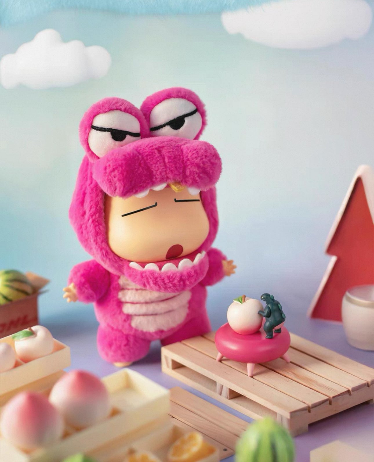 TopToy X Crayon Shin-chan Cosplay Party Part 1 Series Limited | ChocoBi Shiro Action Kamen Buriburi Elephant - Vinyl Face Plush Doll Figure Keychain Collectable Toys Mystery Blind Box - KawaiiGiftLand