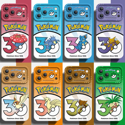 Japanese Cartoon Pokemon Silicone Case Pokemon 30 Anniversary Version Part4 | Vileplume Golduck Nidoqueen Alakazam Pidgeot Ninetales Kabutops Exeggutor 8 Styles - Phone Case Samsung Galaxy S26 S25 S24 S23 FE Ultra Edge