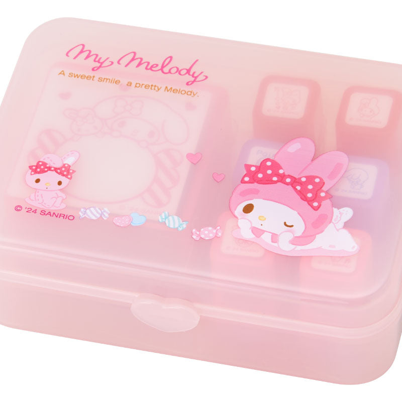 Sanrio Japan My Melody Stamp Set with Oil Ink - Kawaii Stationery