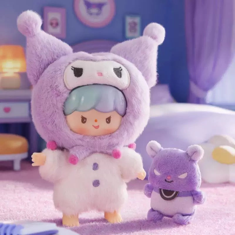 zZoton x Sanrio Characters Love League Buddies Plush Doll Keychain | Hello Kitty My Melody Kuromi Cinnamoroll Pompompurin Pochacco Hangyodon - Collectable Toys Mystery Blind Box