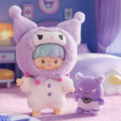 zZoton x Sanrio Characters Love League Buddies Plush Doll Keychain | Hello Kitty My Melody Kuromi Cinnamoroll Pompompurin Pochacco Hangyodon - Collectable Toys Mystery Blind Box