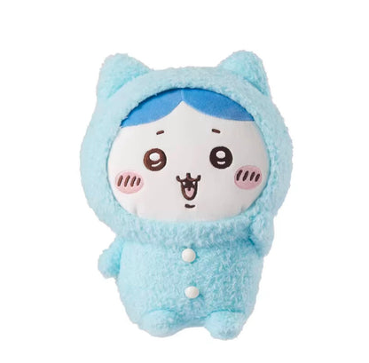 ChiiKawa X Miniso | ChiiKawa Hachiware Usagi Momonga Kurimanju Rakko Pajamas Sitting Plush Doll - Kawaii items Room Decoration doll