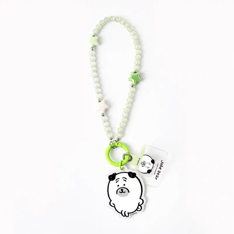 Japanese Cartoon Phone Back Clip with Phone Lanyard | Chiikawa Pink & Mint Green - for All Smart Phones (副本 3)