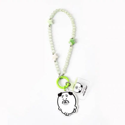 Japanese Cartoon Phone Back Clip with Phone Lanyard | Chiikawa Pink & Mint Green - for All Smart Phones (副本 3)