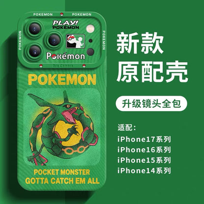 Japanese Cartoon Pokemon Silicone Case Neon Spray Painting Style Part2 | Charmander Blastoise Venusaur Genger Porygon-Z Scizor Dragonite Rayquaza 8 Styles - Phone Case Samsung Galaxy S26 S25 S24 S23 FE Ultra Edge