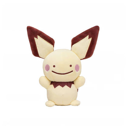Japan Cartoon Pokemon Center Ditto Crossover Part 5 | Exeggutor Shaymin Magnemite Pichu Raichu Jirachi Wobbuffet Whimsicott Gloom Alolan Vulpix - Mascot Mini Plush Doll