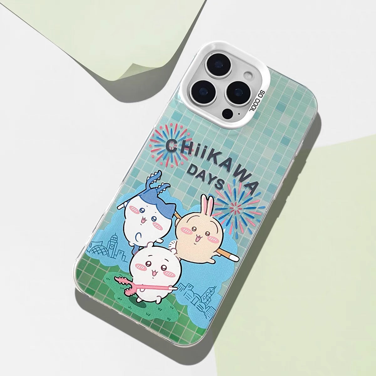 Japanese Cartoon ChiiKawa Chiikawa Day Laser Case | ChiiKawa Hachiware Usagi - iPhone Case 11 12 13 14 15 16 16e 17 17e Pro Promax