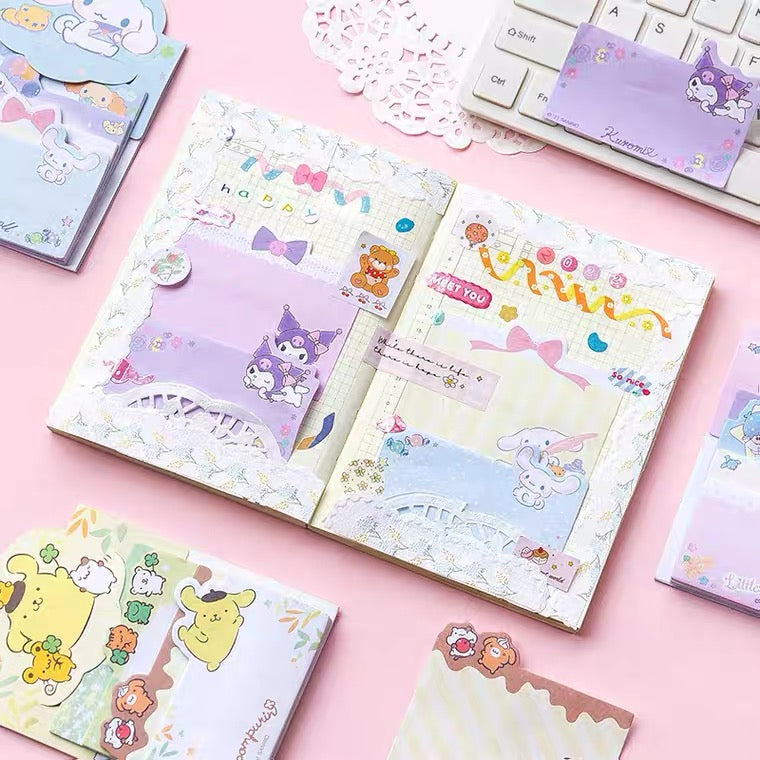 Sanrio Japan 4 Styles Mini Memo Pad | Hello Kitty Little Twin Stars My Melody Kuromi Cinnamoroll Pompompurin - 60Sheets