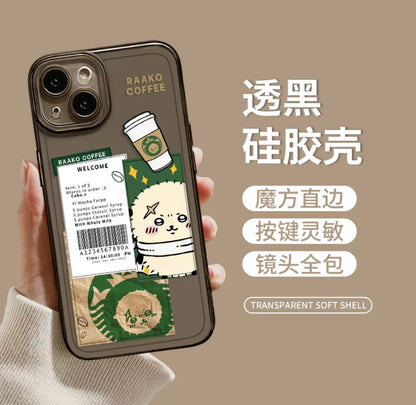 Japanese Cartoon ChiiKawa Coffee Shop | Rakko Chef - iPhone Case XS 11 12 13 14 15 16 Pro Promax mini