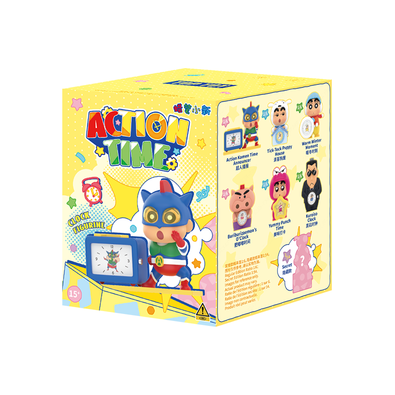 TOPTOY Crayon Shin-chan Action Time Series clock figurine blind box packaging