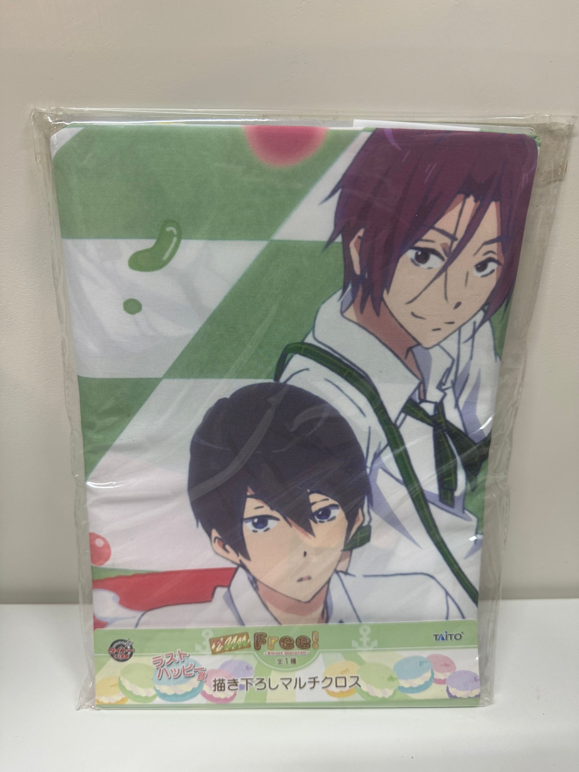 Japanese Anime Free! Iwatobi Swim Club Kuji Sweet Macaron | Last Prize Fabric Painting - 2014 Cute Kawaii Item