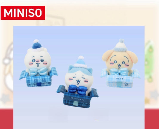 ちいかわ×MINISO×サンリオシリーズ｜ちいかわ ハチワレ うさぎ モモンガ サンリオキャラクター着ぐるみ座りぬいぐるみキーホルダー - かわいいアイテム ルームデコレーションドール