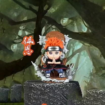 Naruto Ninja The Akatsuki Group Q Version Series Part 2 | Naruto Shippuuden Hidan Nagato Pain Sasori Kakuzu Konan - Figure Collectable Toys Mystery Blind Box