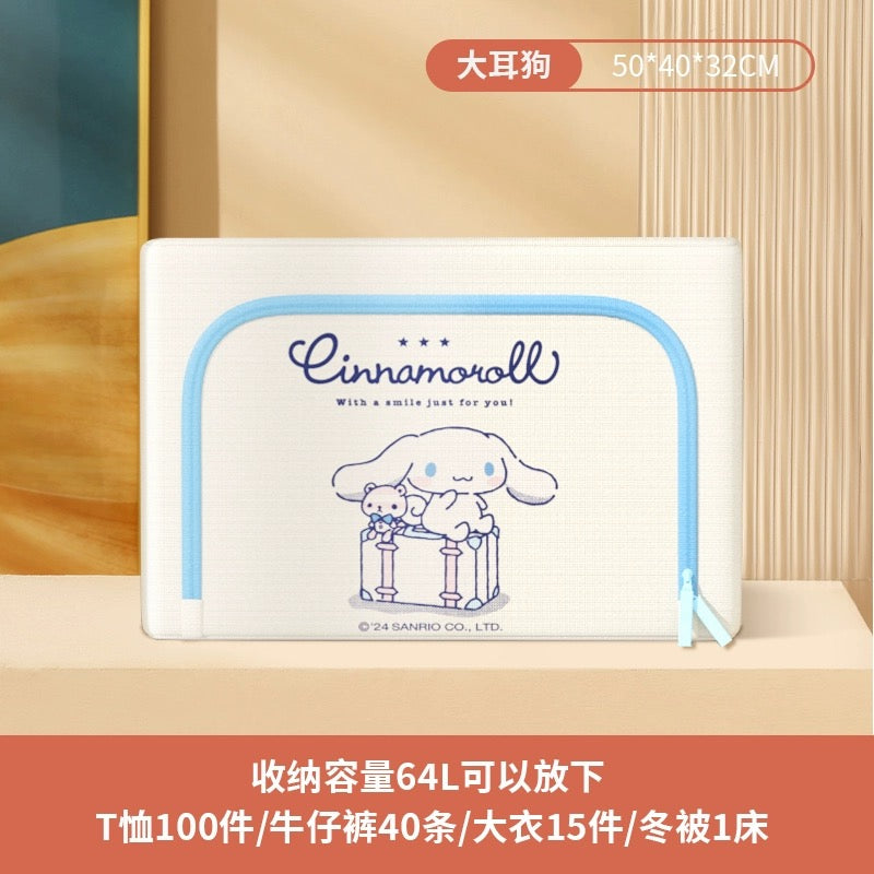 Japanese Cartoon Sanrio with Friends Giant Folable Storage Box | Hello Kitty My Melody Kuromi Cinnamoroll Pochacco -  Bedroom Girl Gift