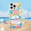 ちいかわ 夏のビーチタイム レーザーケース | ちいかわ ハチワレ うさぎ - iPhoneケース 11 12 13 14 15 16 16e 17 17e Pro Promax