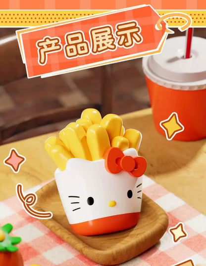 Sanrio Characters Fast Food Beans Mini Series | Hello K<itty My Melody Kuromi Cinnamoroll Pompompurin Pochacco - Kawaii Collectable Toys Toy Collection