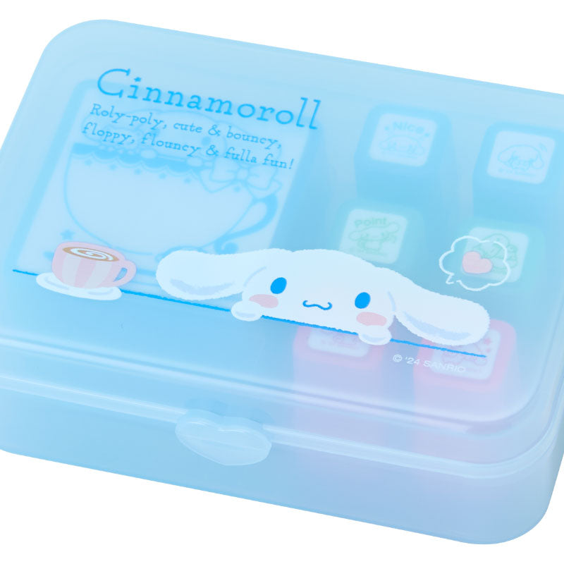 Sanrio Japan Cinnamoroll Stamp Set with Oil Ink - Kawaii Stationery