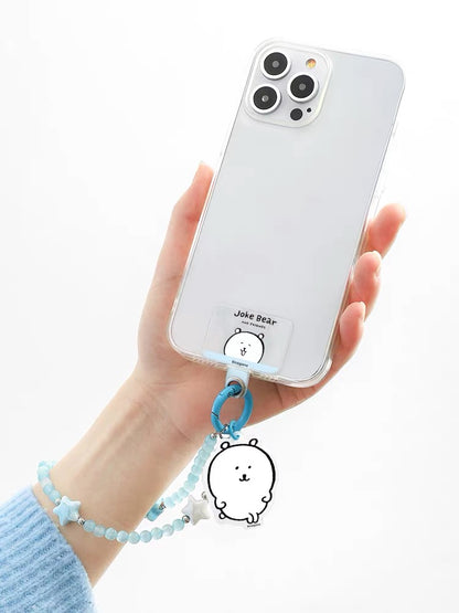 Japanese Cartoon Phone Back Clip with Phone Lanyard | Chiikawa Pink & Mint Green - for All Smart Phones (副本 3)
