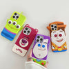 Cute Cartoon Toy Story Silicone  Phone Case | Woody Buzz Lightyear Strawberry Bear Alien - iPhone Case iPhone 12 13 14 15 Pro Promax