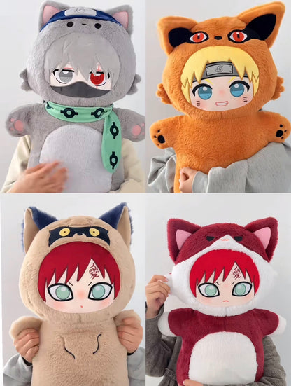 [Pre-Order] Japanese Anime Naruto Ninja Fan Work Version | Naruto Kakashi Gaara in Animal Costume Cute Kawaii Cushion - Cute Kawaii Room Decoration Item