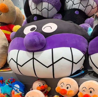Japan Cartoon Anpanman Plush Cushion | Anpanman Baikinma 40cm - Kawaii Room Decoration