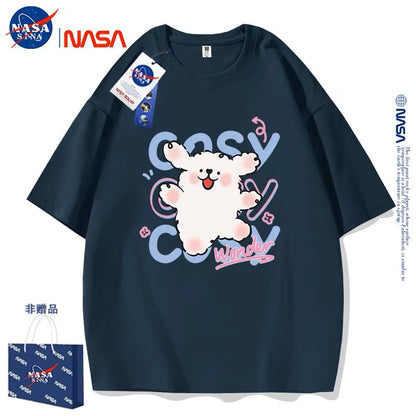 Cute Cartoon Doggie Maltese Puppy Style T-Shirt Series | Say Hello with Smile Part1 - Kawaii Fashion Items for Child & Adult
